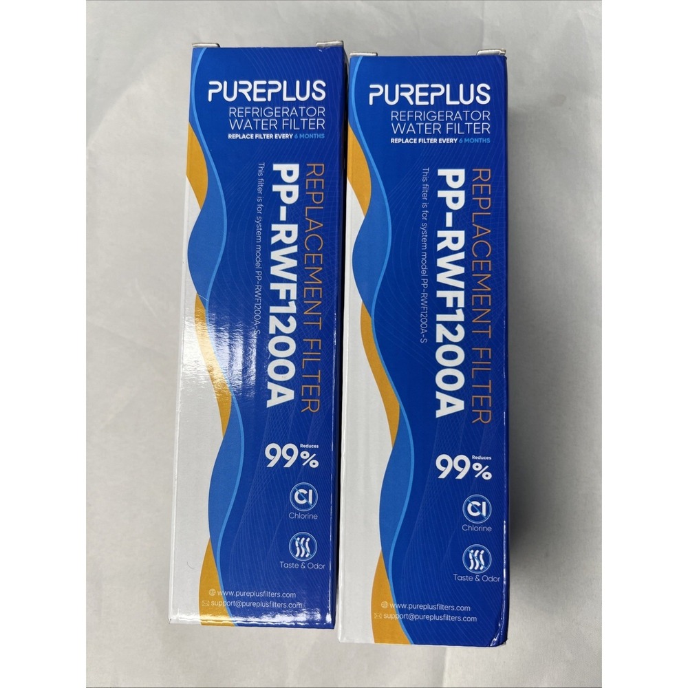 2 Pack PurePlus PP-RWF4200A Refrigerator Water Filters NewSealed Filters,OpenBox